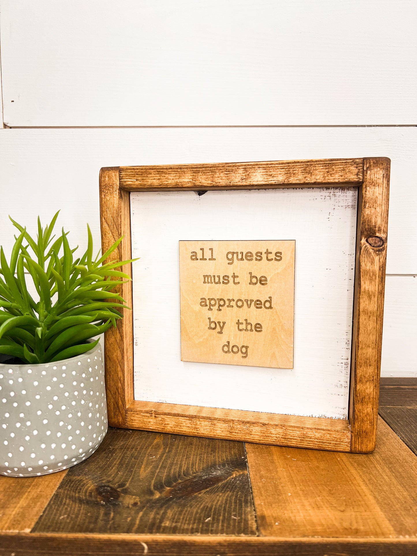 All Guests Must be Approved by The Dog