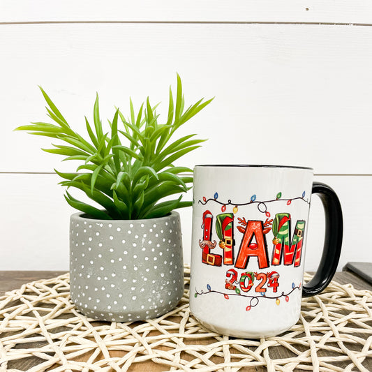 Custom Holiday Name Mug