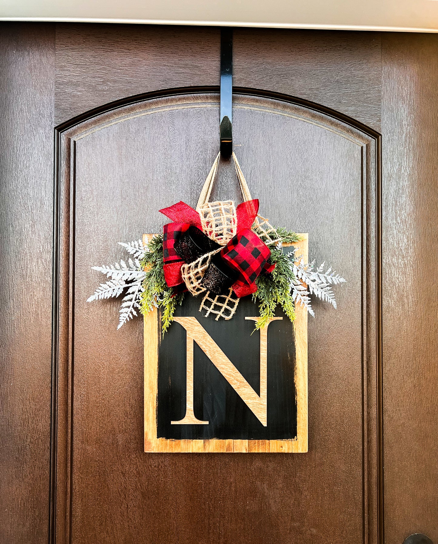 Monogram Hanging Winter Sign