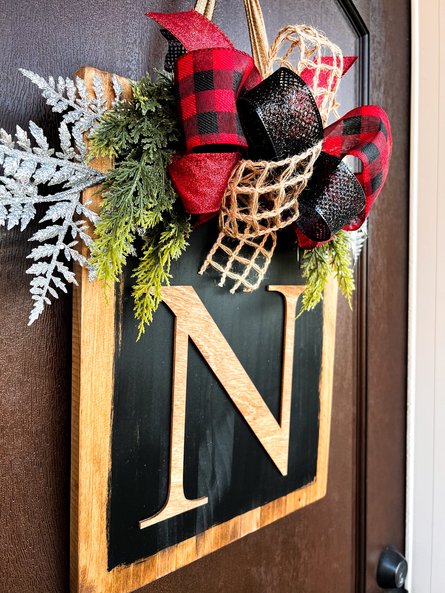 Monogram Hanging Winter Sign