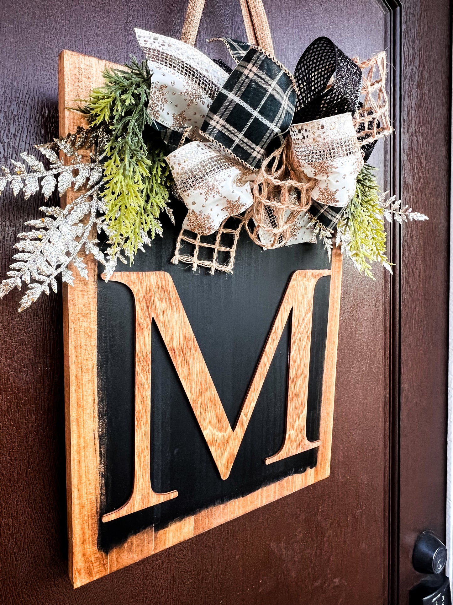 Monogram Hanging Winter Sign